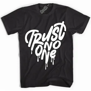Off Noir Toe 1s Sneaker Shirt Trust No One Heart Graphic