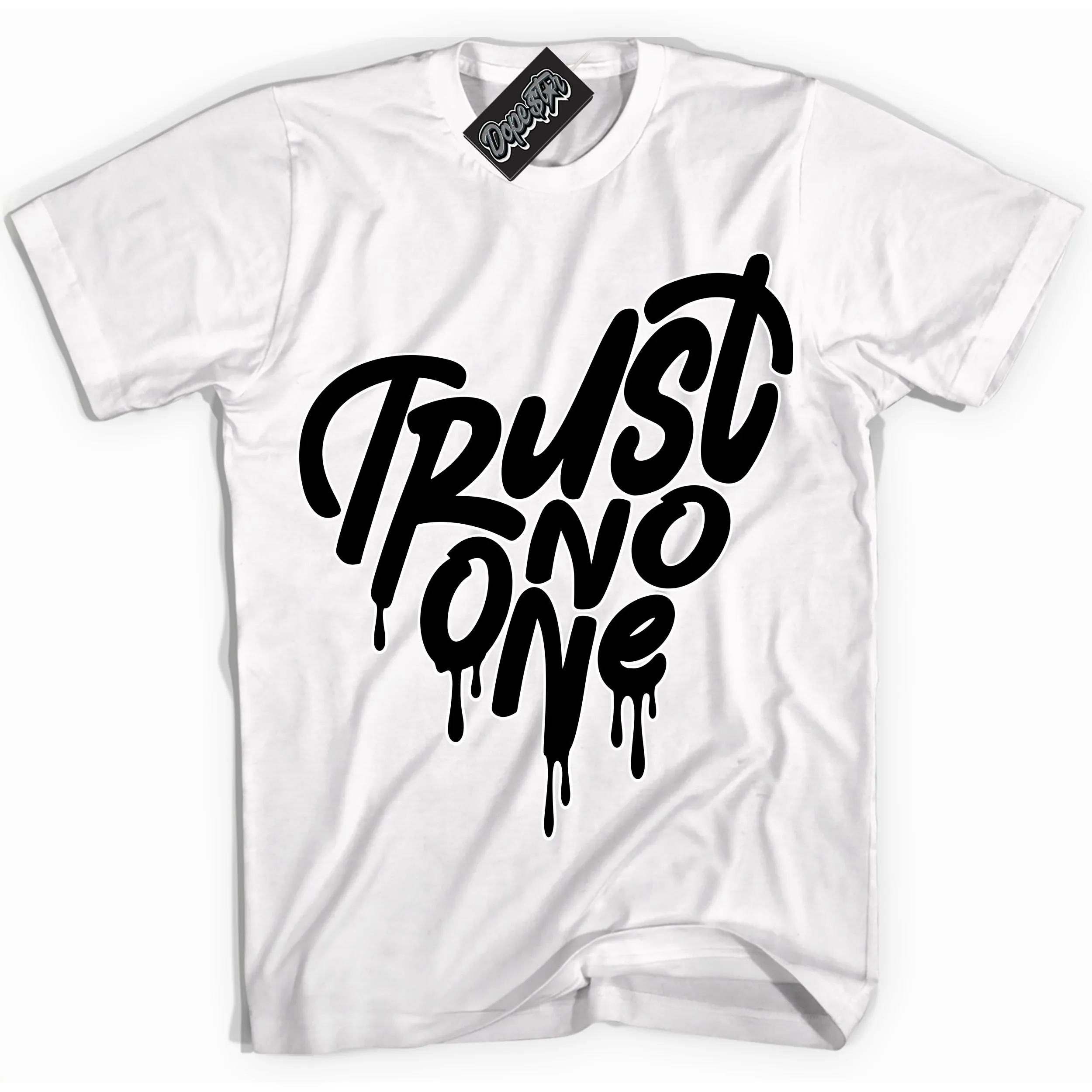 Off Noir Toe 1s Sneaker Shirt Trust No One Heart Graphic