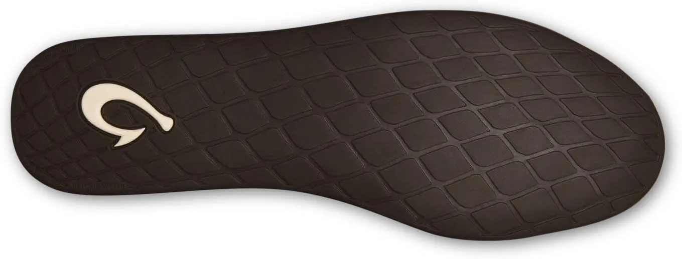 OLUKAI Ku'una Lanui Women's Slipper, Soft Velvet & Dual-Density PU Footbed for All-Day Comfort, Breathable & Supportive Drop-In-Heel, Cute & Casual Slip-On Design