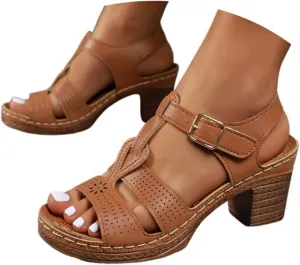 Orthopedic Sandals Women Wedge Shoes Comfortable Womens Sandal Dressy Summer Flip Flops Fashion Walking Wedges with Adjustable Ankle Buckle