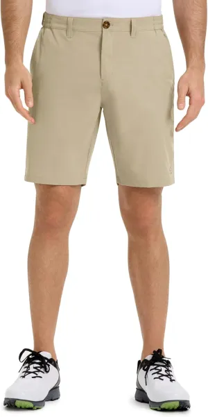 Outdoor Ventures Mens Golf Shorts 9 Inch Inseam Dry Fit Stretch UPF 50  Lightweight Quick Dry Flat Front with Pockets