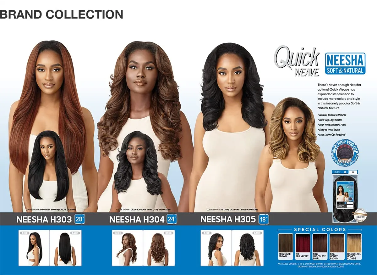 Outre New Half Wig Cap Lays Flat Quick Weave NEESHA H303 (1)