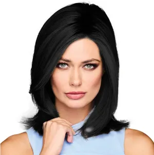 OWN THE ROOM Long Layered Mid-Length Wig, Easy to Care For Designer Series by Hairuwear, Average Cap Size, GF1-2 Double Espresso