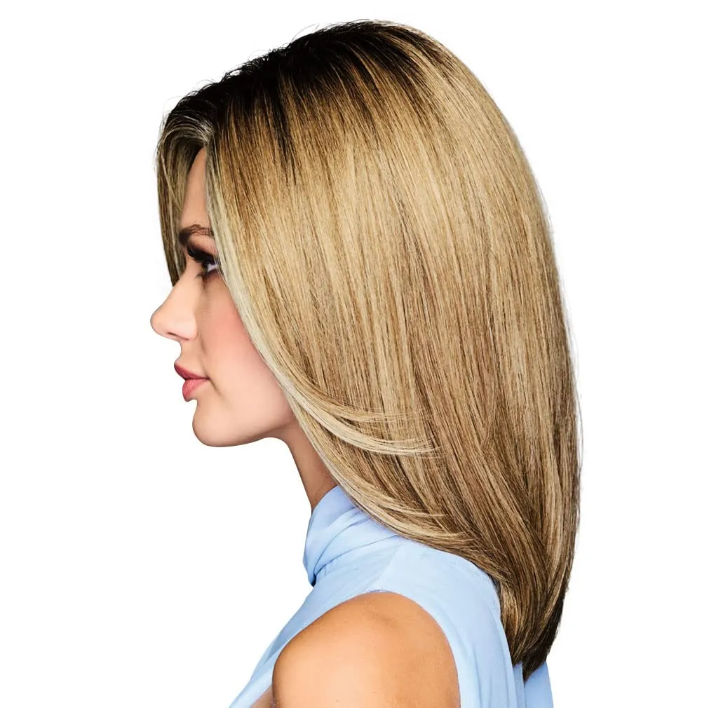 OWN THE ROOM Long Layered Mid-Length Wig, Easy to Care For Designer Series by Hairuwear, Average Cap Size, GF11-25SS Honey Pecan