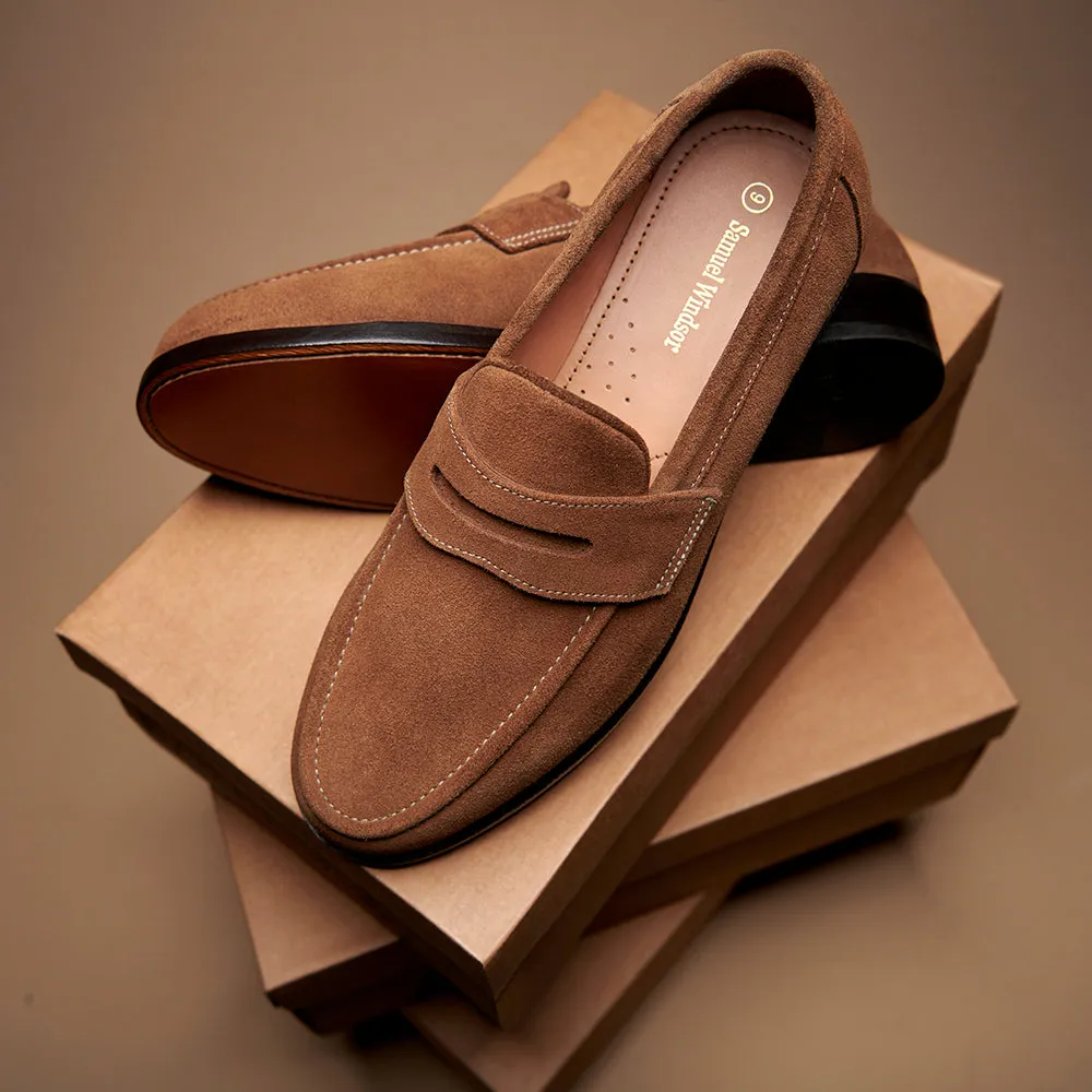 Penny Loafer - Honey Suede