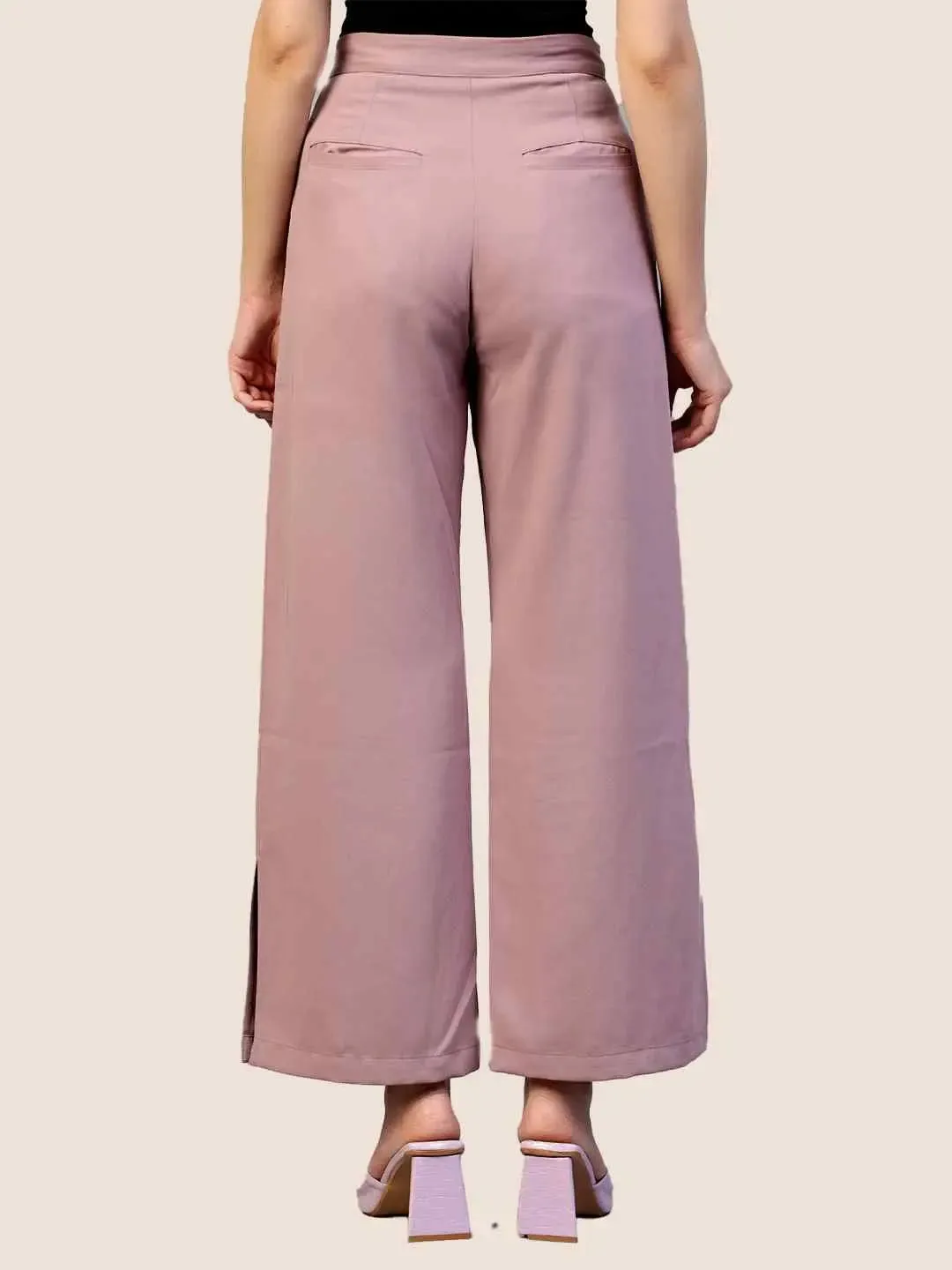 Periwinkle Flat Front Trousers