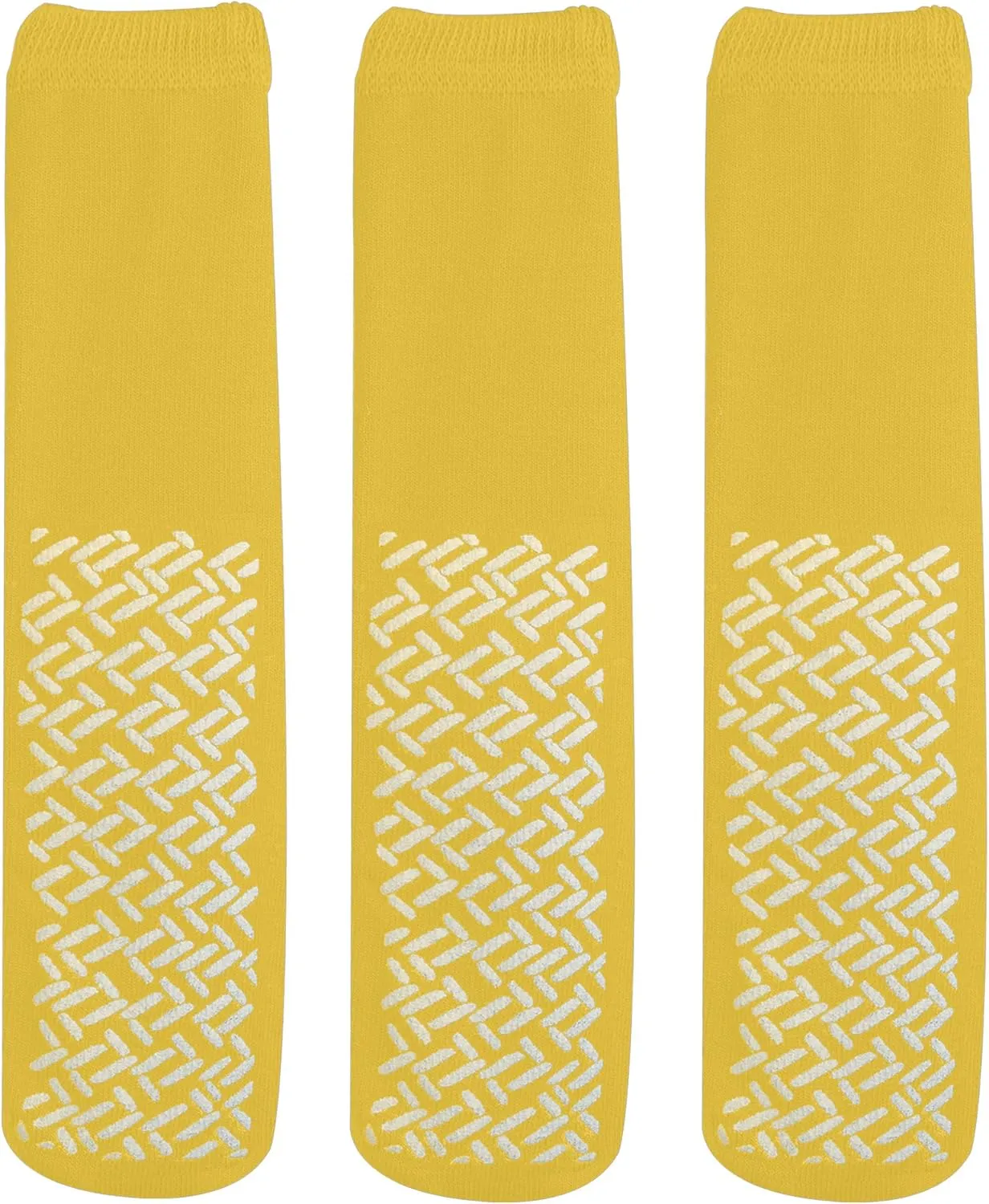 Personal Touch Top of the Line Hospital Non Skid Slipper Socks, Ladies or Men's Colors, 3 Pairs