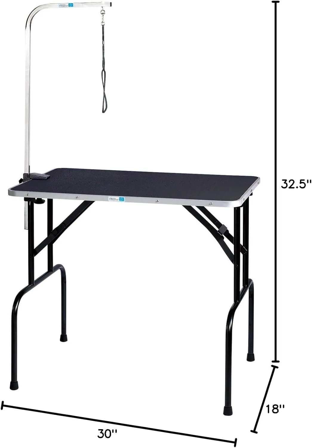 Pet Edge Master Equipment Heavy Duty Grooming Table with Arm – Easy to Clean Grooming Table for Animals up to 220 Pounds