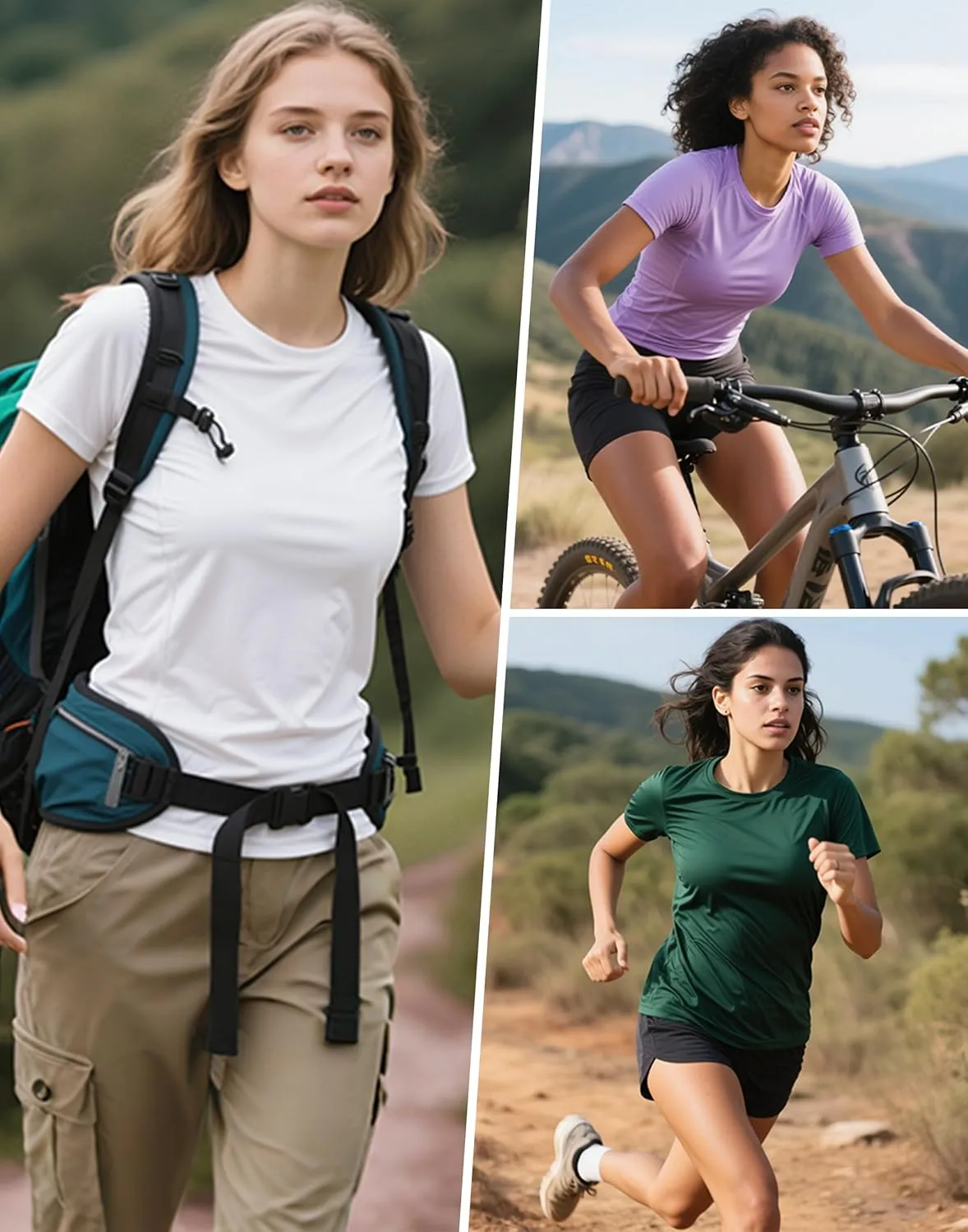 Pioneer Camp Women's Workout Shirts Short Sleeve Quick Dry T-Shirt Gym Athletic Tshirts Yoga Running Tops Crew Neck Tees