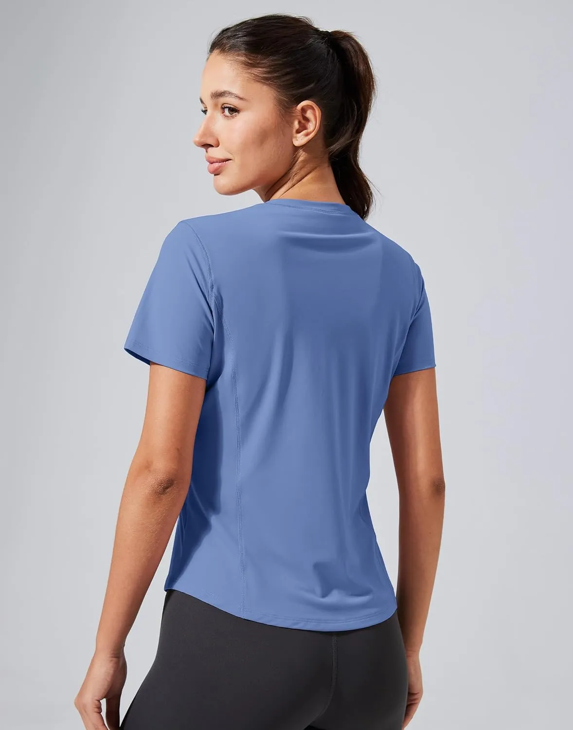 Pioneer Camp Women's Workout Shirts Short Sleeve Quick Dry T-Shirt Gym Athletic Tshirts Yoga Running Tops Crew Neck Tees