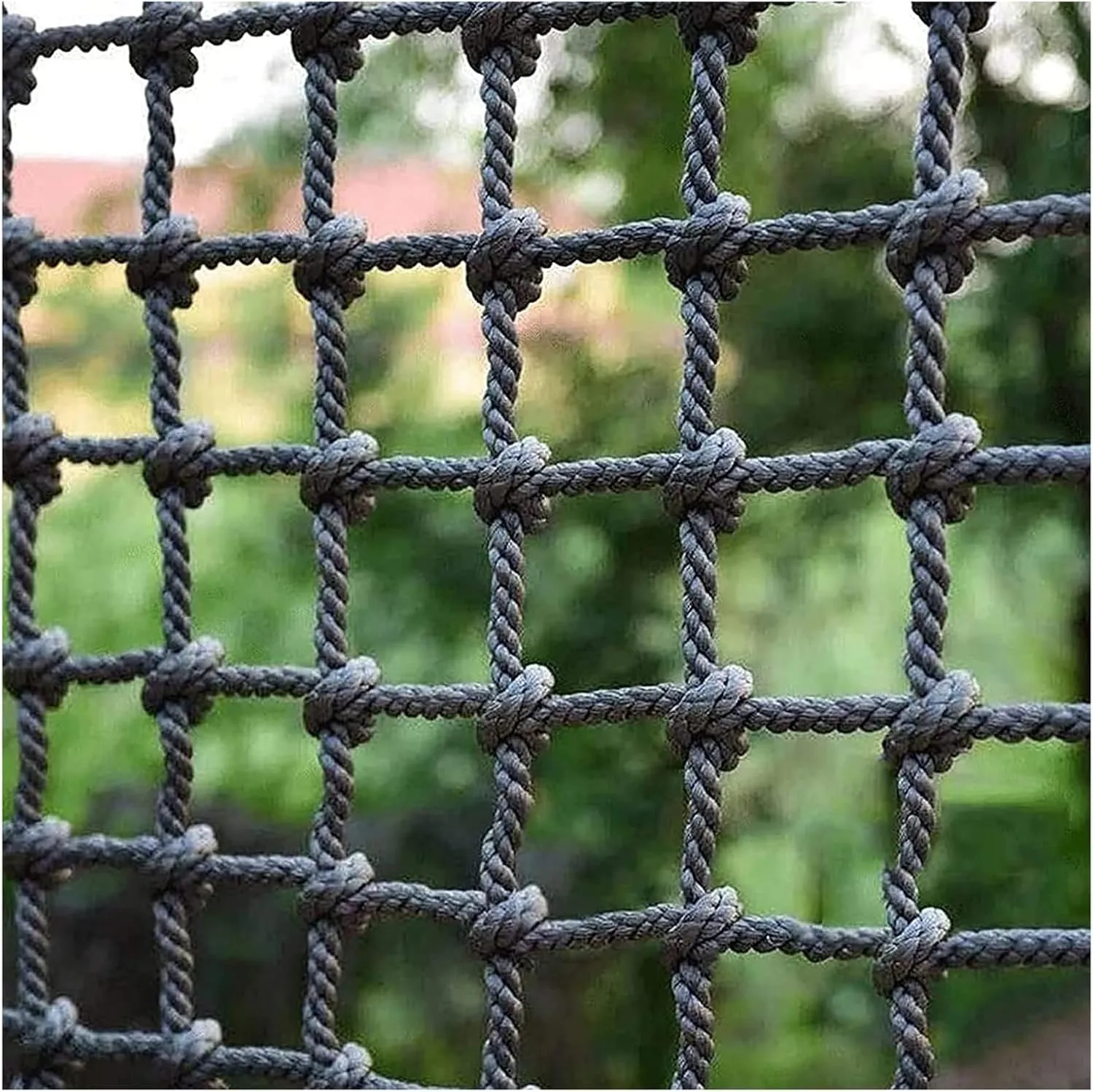 Playground Safety Net Climbing Cargo Net Cargo Rope Ladder Truck Trailer Fence Netting Easy to Install and Use for Stair Balcony Railing,1Mx1M(3.3FTx3.3FT)