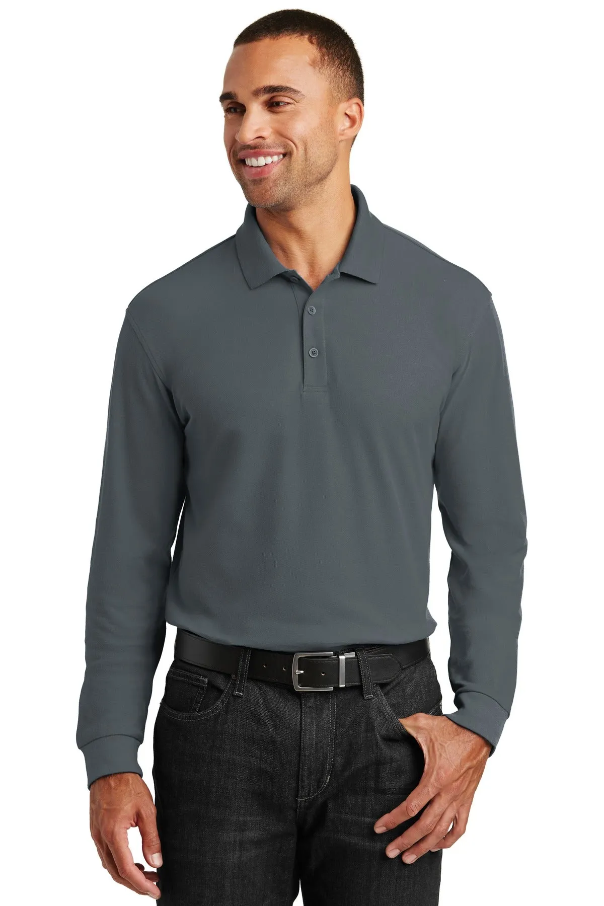 Port Authority   Long Sleeve Core Classic Pique Polo. K100LS