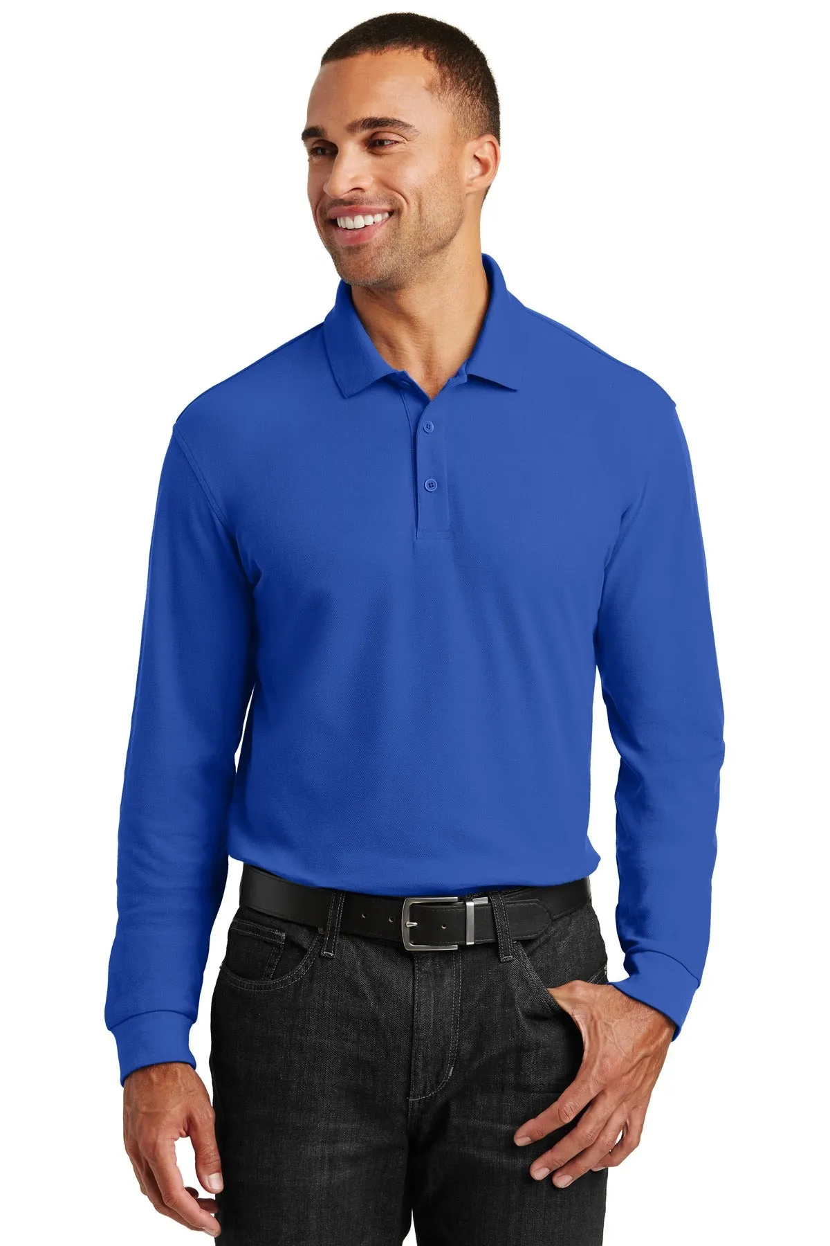 Port Authority   Long Sleeve Core Classic Pique Polo. K100LS