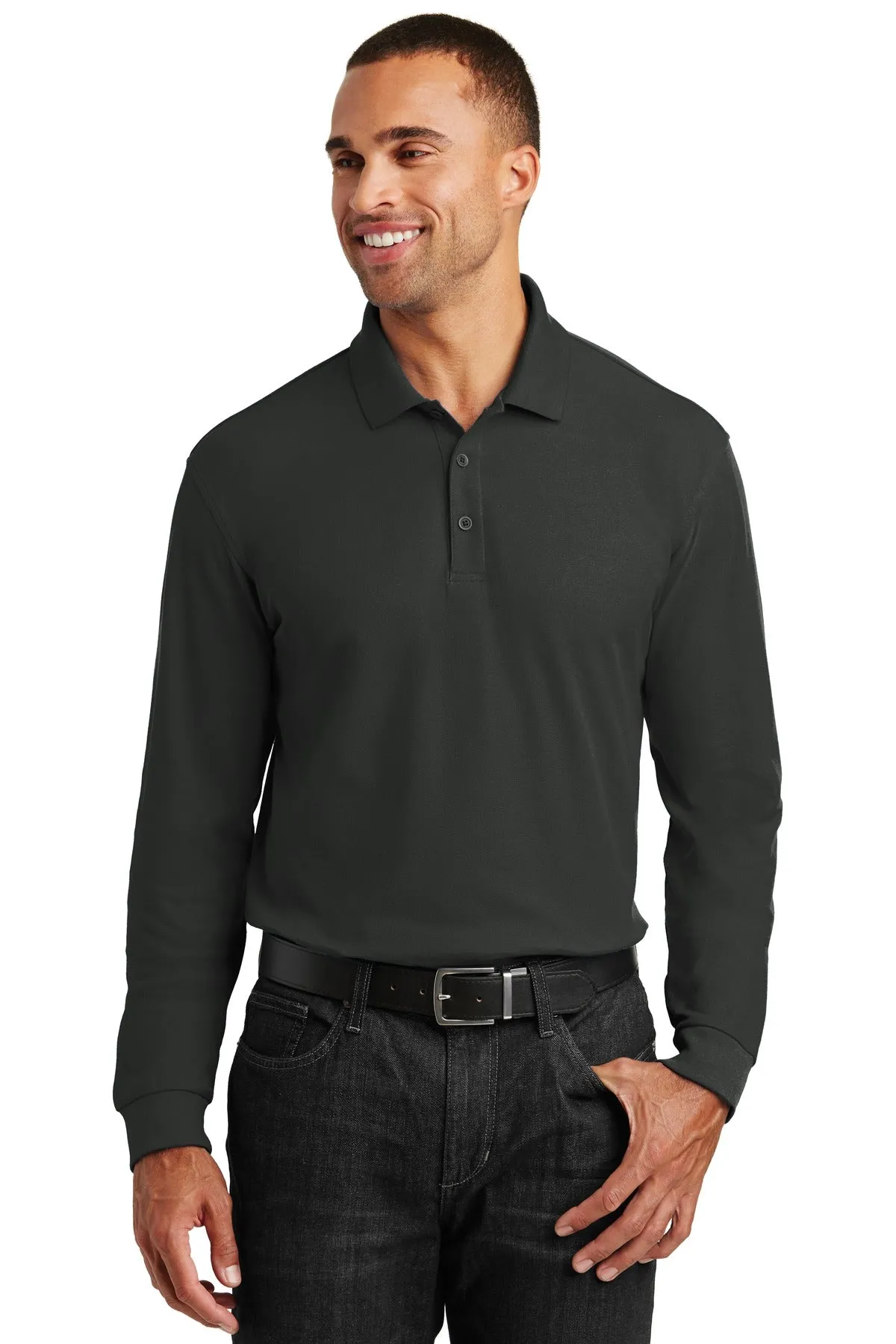 Port Authority   Long Sleeve Core Classic Pique Polo. K100LS