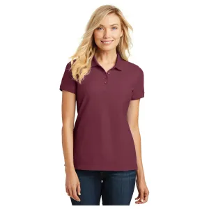 Port Authority ®  Women's Core Classic Pique Polo. L100 - Burgundy - Port Authority L100