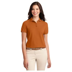 Port Authority ®  Women's Silk Touch™ Polo.  L500 - Texas Orange - Port Authority L500