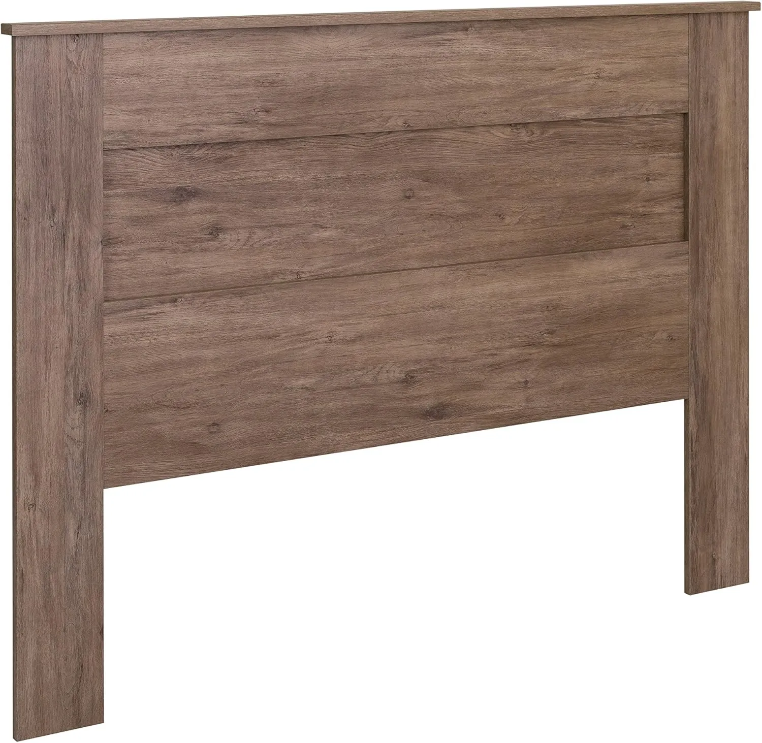Prepac Milo 2-Drawer Nightstand, Drifted Gray & Queen Flat Panel Headboard, Drifted Gray