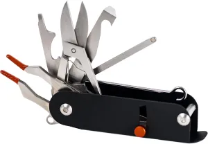 Pro Tools Multi Tool, 11-in-1 Multitool for Survival Gear, Credit Card Grabber for Long Nails, EDC Tools, Easy Open Lever Pocket Tool, Mini Multitool Keychain w/Screwdriver, Scissor & More