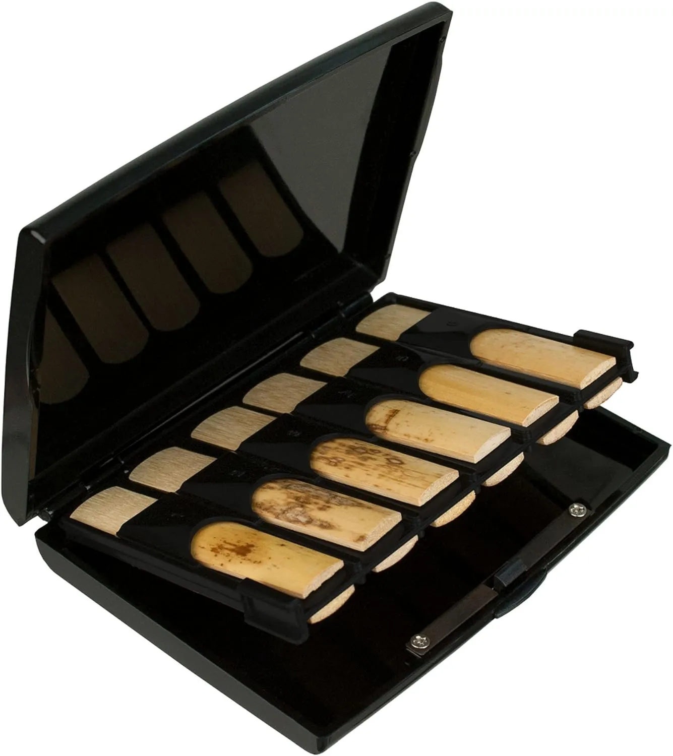 Protec Bb Clarinet Reed Case for 12 Reeds (Opaque Black), Model A250
