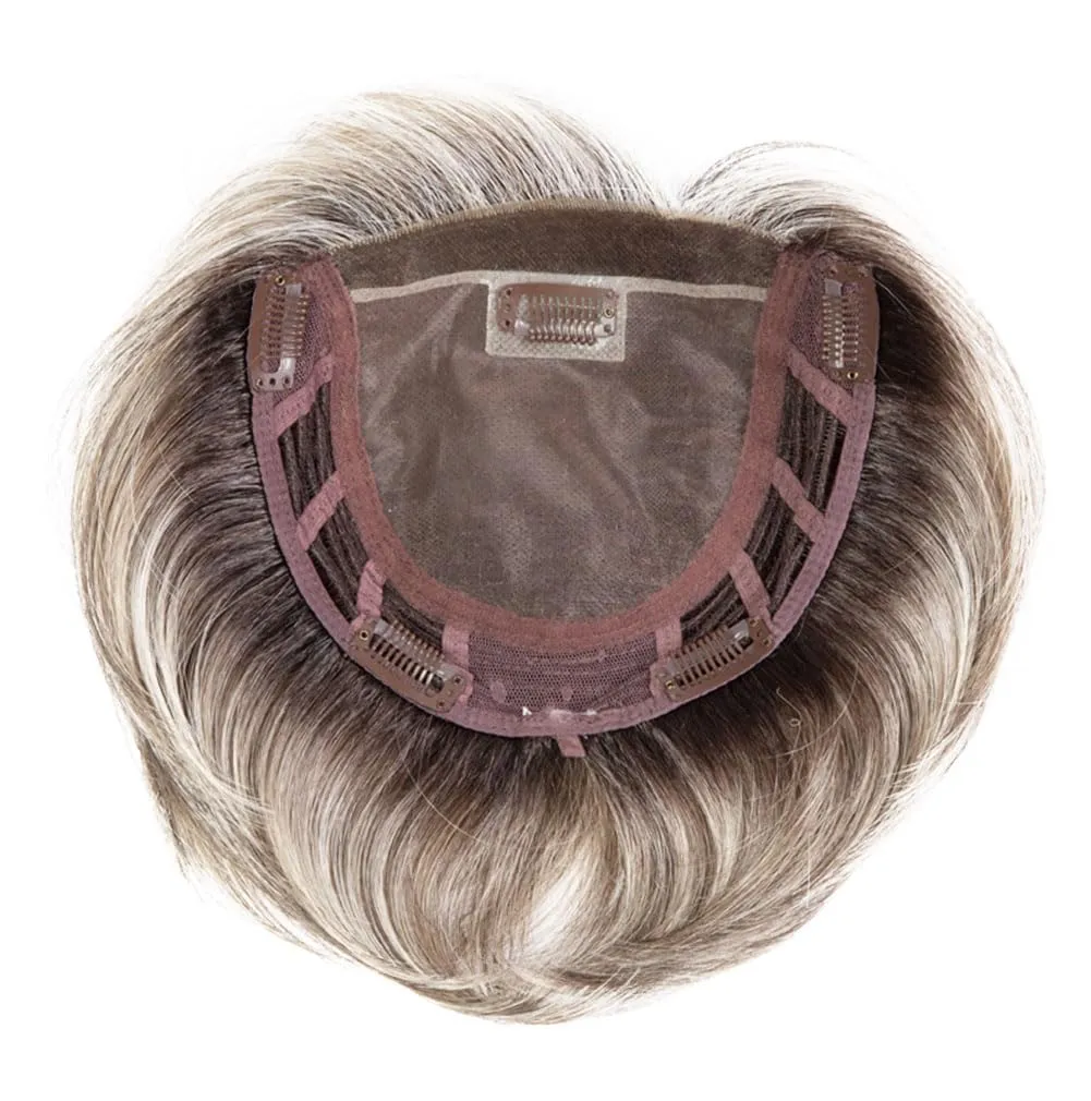 Raquel Welch Top Billing 5 Inch Top-Of-The-Head Hairpiece by Hairuwear, RL119 Silver And Smoke