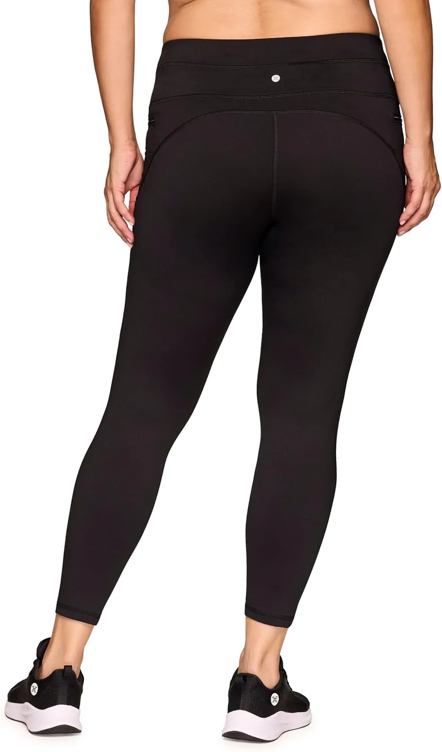 RBX Active Women's Plus Size Full Length Athletic Running Yoga High Waist Fleece Lined Leggings with Pockets