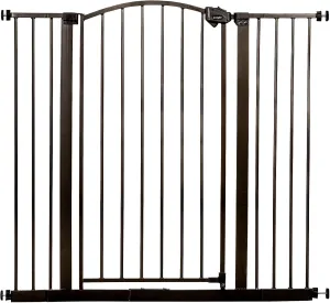 Regalo Easy Step Extra Tall Arched Décor Walk Thru Baby Gate, Includes 4-Inch Extension Kit, 4 Pack Pressure Mount Kit and 4 Pack Wall Mount Kit, Bronze, 36-Inches Tall (Pack of 1)