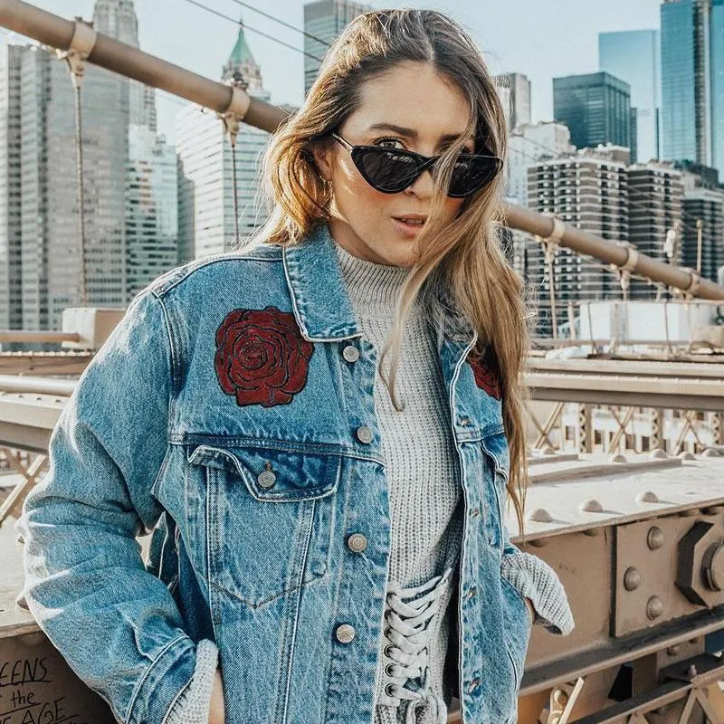Retro 1990's Shallow Flat Lens Cat Eye Sunglasses