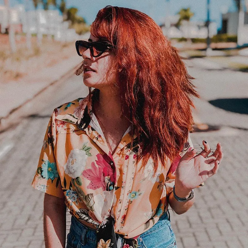Retro 1990's Shallow Flat Lens Cat Eye Sunglasses