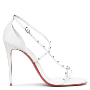 Riojana spikes white leather sandals