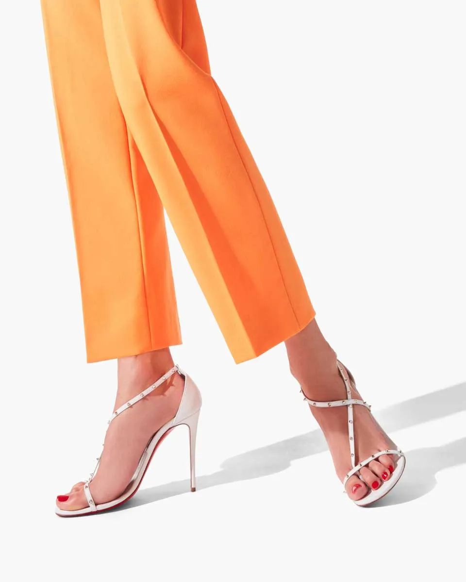 Riojana spikes white leather sandals