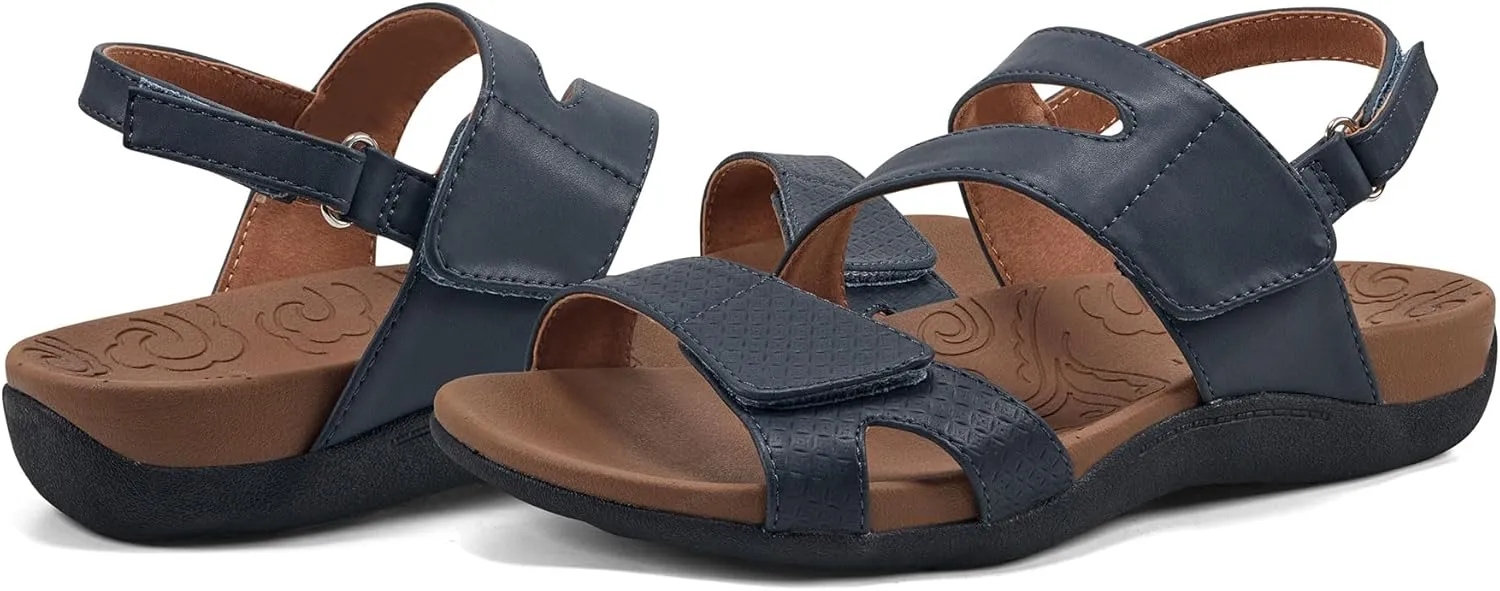 Rockport Women's Adjustable Strap Flat Sandal