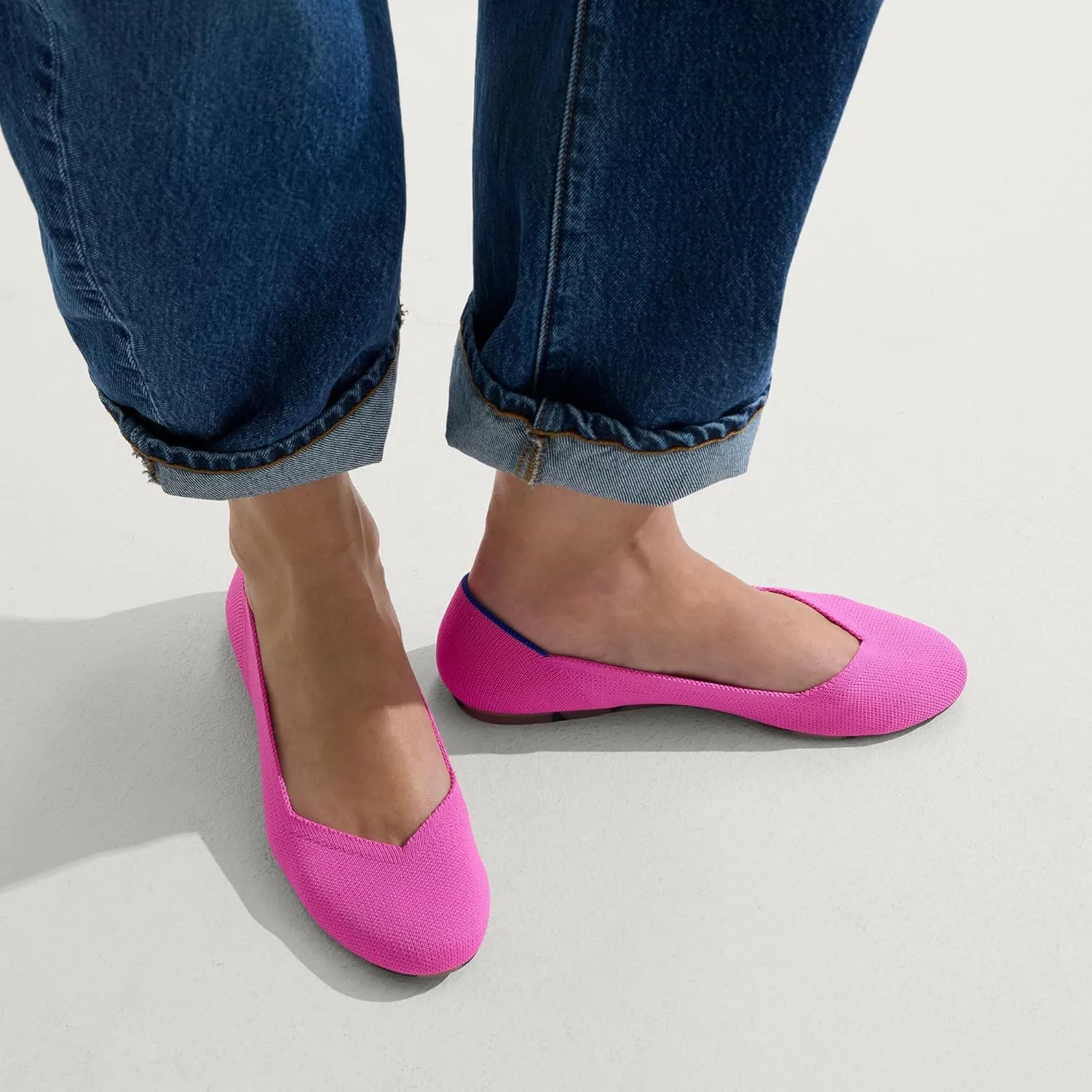 Rothy's The Flat Women's Slip-On Shoes, Classic Flats, Made from Recycled Plastic Bottles & Machine Washable