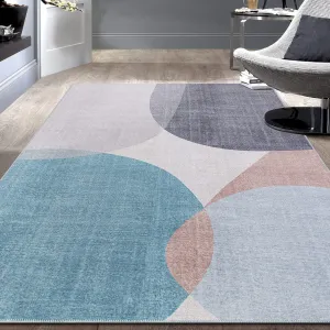 Rugshop Contemporary Geometric Stain Resistant Flat Weave Eco Friendly Premium Recycled Machine Washable Area Rug 8'4"x11'6" Multi