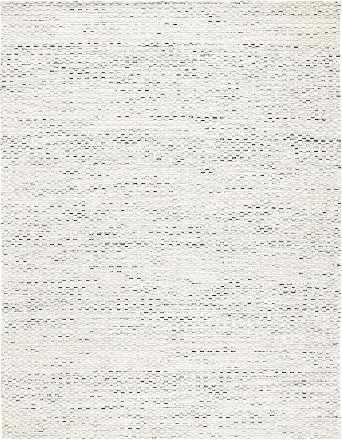 SAFAVIEH Marbella Collection Area Rug - 8' x 10', Beige & Blue, Handmade Wool, Ideal for High Traffic Areas in Living Room, Bedroom (MRB158L)