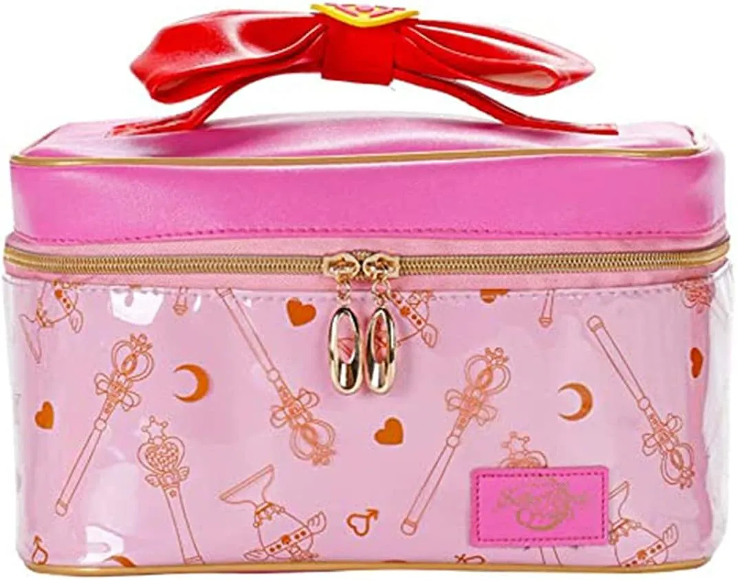 Sailor Girl Makeup Bag, Cosmetic Travel Organizer Storage Cartoon Bag for Girls