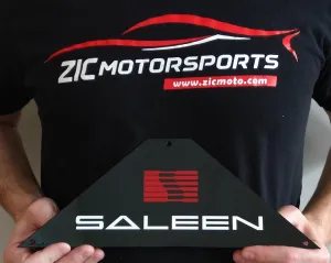 SALEEN Logo Trapezium Metal Garage Sign (Small - 16" X 6")