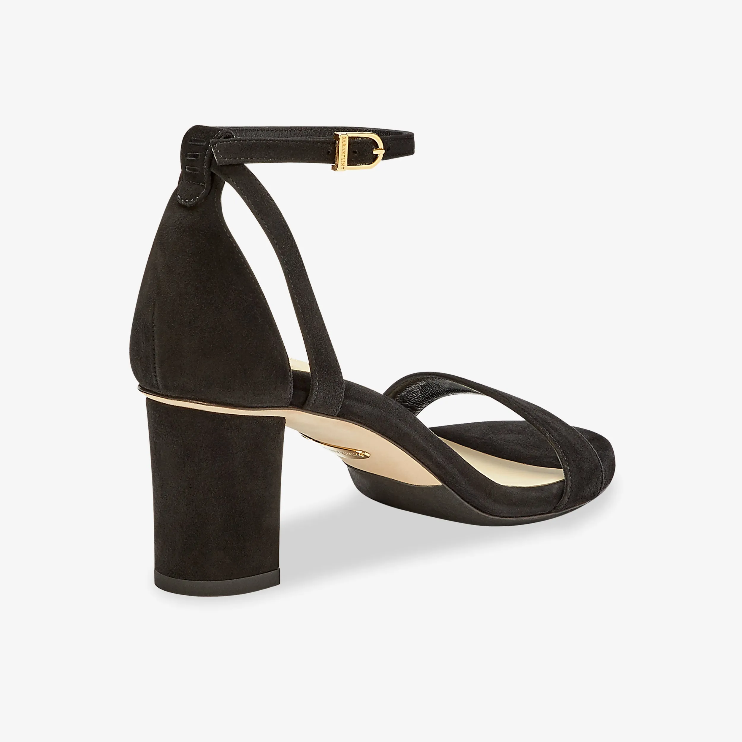 Sarah Flint Perfect Block Sandal 60 :: Black Suede