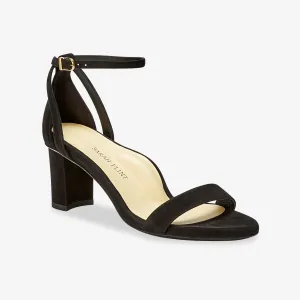 Sarah Flint Perfect Block Sandal 60 :: Black Suede