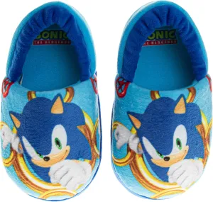 SEGA Sonic the Hedgehog Slippers - Kids House Shoes Lightweight Plush Warm Comfort Soft Aline Slipper (toddlers - little kids)