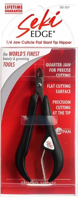 SEKI EDGE SS-301- Flat Slant Tip Cuticle Nipper