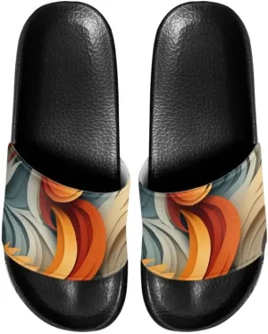 Semioury Starry Sky Cozy Home Shoes Tulip Tie-Dye Soft Sole Bedroom Anti-Skid Outdoor Sole House Shoes for Women Men Family