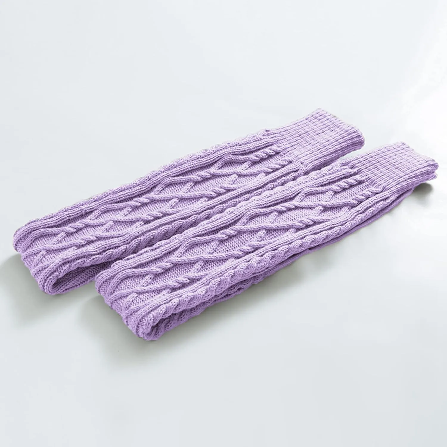 SherryDC Women's Cable Knit Thigh High Boot Socks Extra Long Winter Stockings Leg Warmers