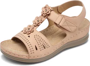 SHIBEVER Wedge Sandals for Women Dressy: Comfortable Summer Platform Casual Dress Women Sandal