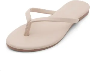 Shoe Land Flip Flops for Women 2025 - Memory Foam Slides & Flat Sandals | Ultra-Comfortable Thong Lightweight Summer Shoes for Beach, Pool & Dressy Outfits