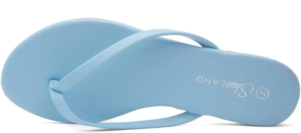 Shoe Land Flip Flops for Women 2025 - Memory Foam Slides & Flat Sandals | Ultra-Comfortable Thong Lightweight Summer Shoes for Beach, Pool & Dressy Outfits