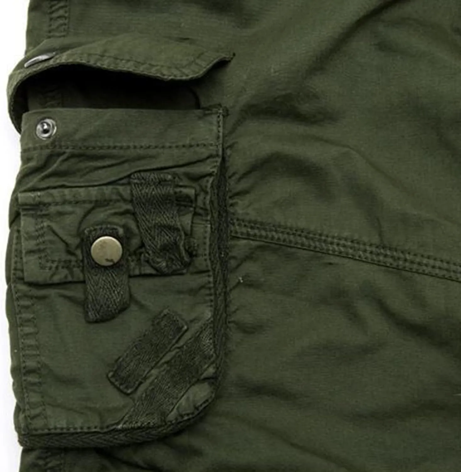 Shorts Men Leisure Overalls Summer Men's and Color Pants with Multi-Pocket Men's Pants Mens Short Green Cargo Shorts