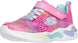Skechers Girl's, S Lights: Wavy Beams Sneaker - Toddler