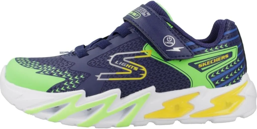 Skechers Unisex-Child Flex-Glow Bolt Sneaker