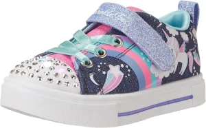 Skechers Unisex-Child Twinkle Sparks-Heather Char Sneaker