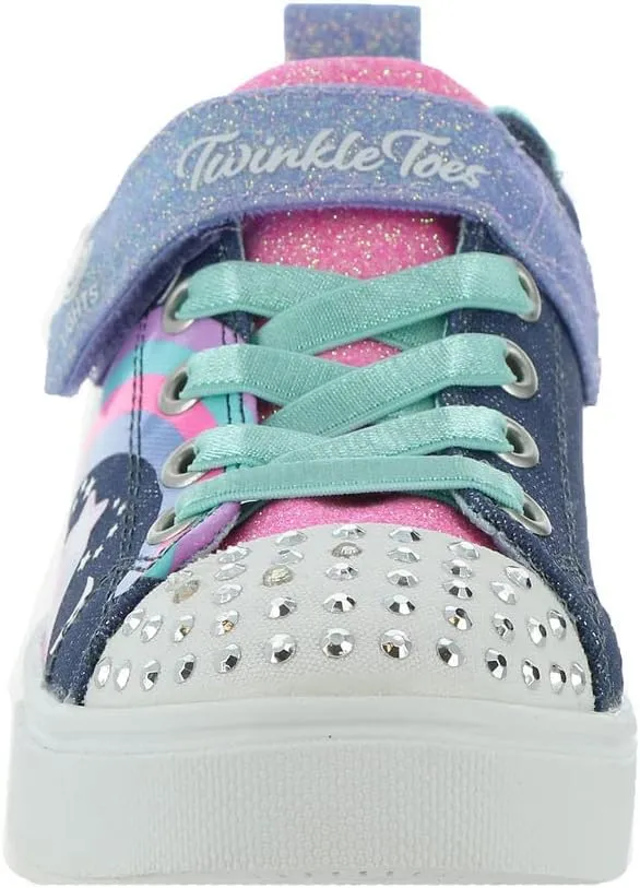Skechers Unisex-Child Twinkle Sparks-Heather Char Sneaker